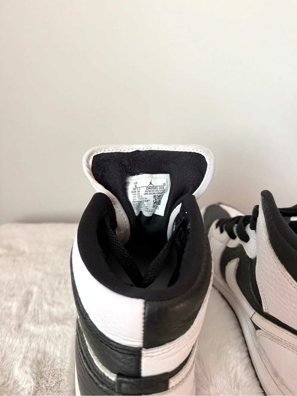 Nike Air Jordan 1 Mid Split Black and White Women’s Sneakers